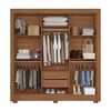 Clóset Onessta Maringasin 3 Puertas 2 Cajones Jatoba