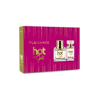 Set Perfume Hot in Gold EDP + Miniatura