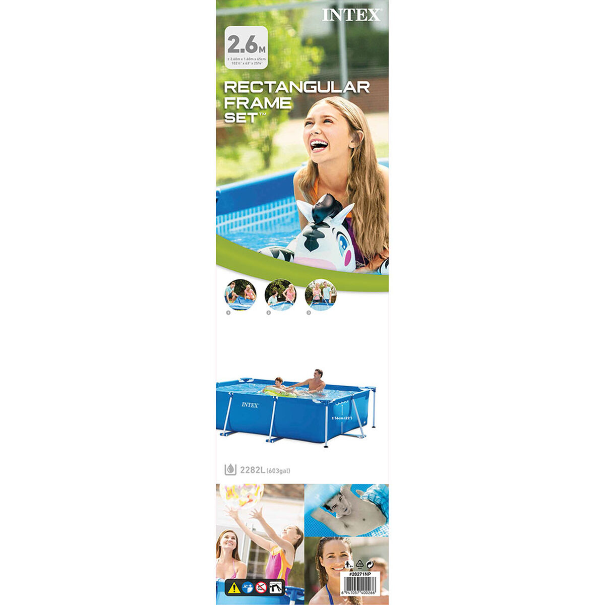 Piscina Estructural Intex 2.282 lts