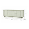 Rack TV Roca Blumenau Hasta 75" Blanco