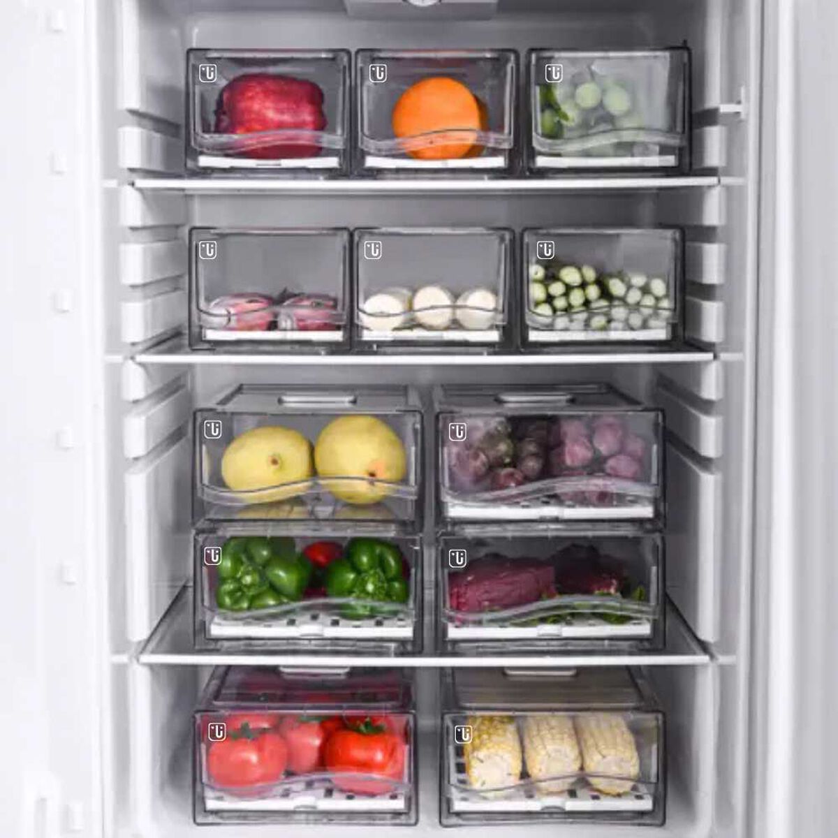 Pack Organizador Refrigerador Drenaje S + L Simplit