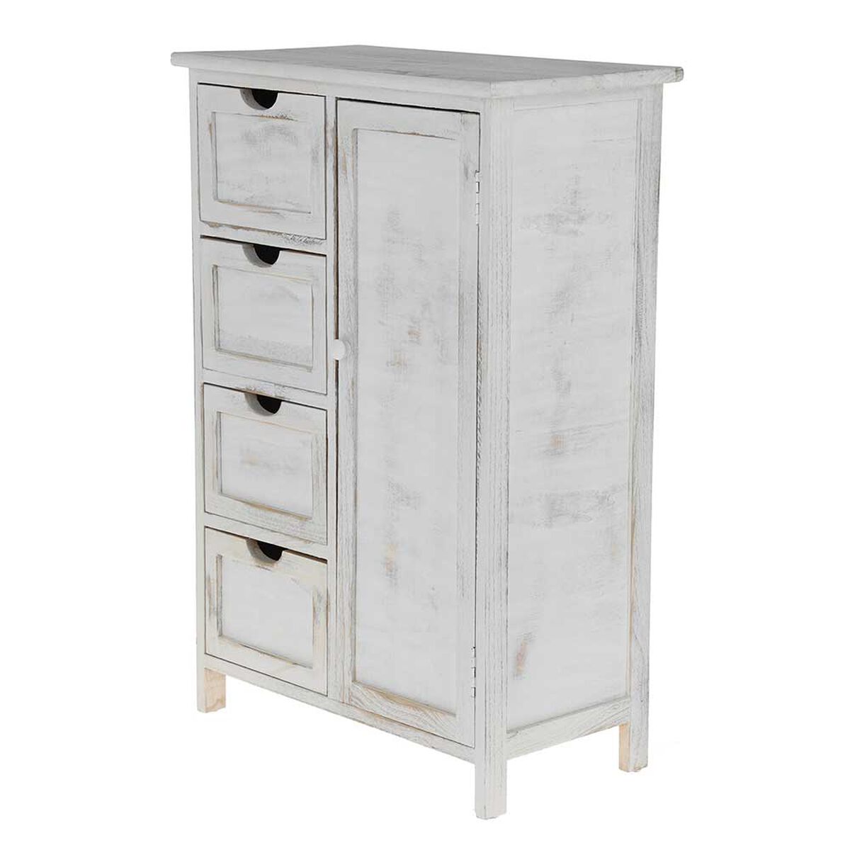 Cómoda Britbox Wey Blanco 4 Cajones