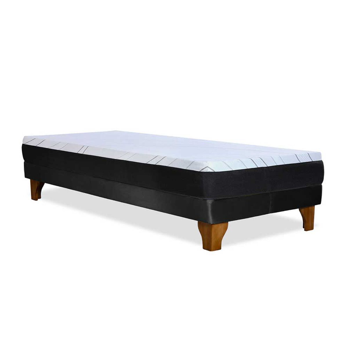 Cama Europea Latam Home 2 Plazas Zen Pro Negro