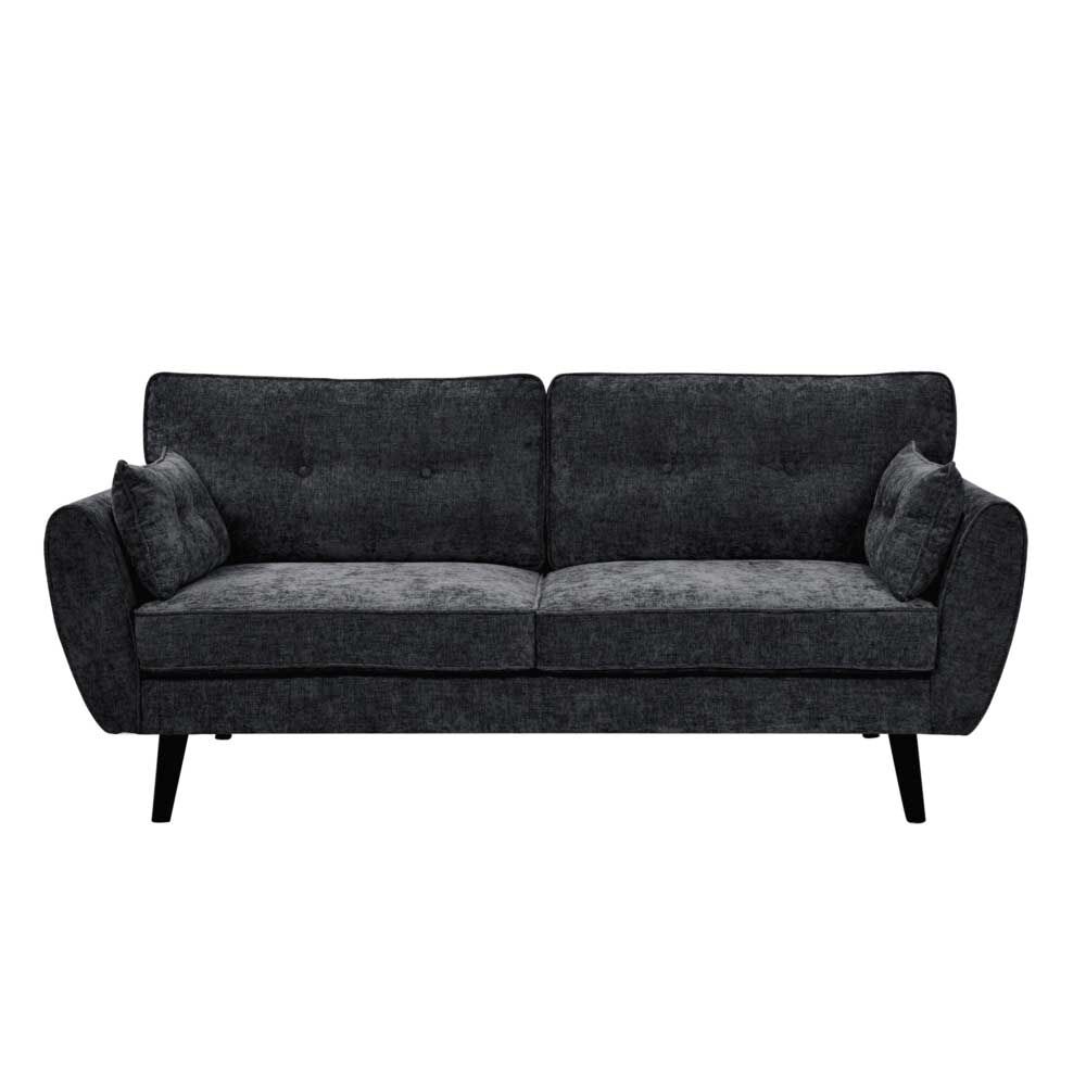 Sofá Home Mobili Dallas 3 Cuerpos Gris Acero