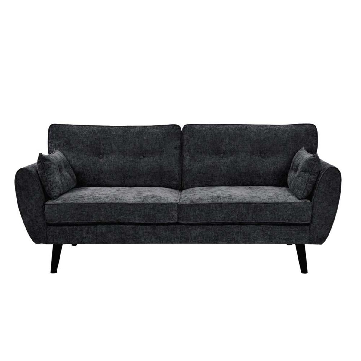 Sofá Home Mobili Dallas 3 Cuerpos Gris Acero