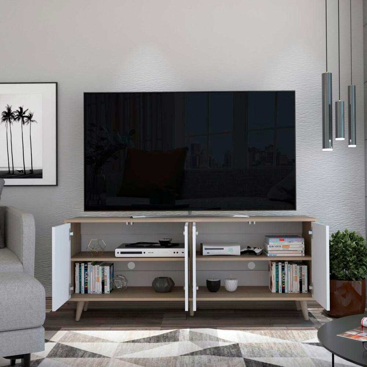 Rack TV TuHome Bora Hasta 55"
