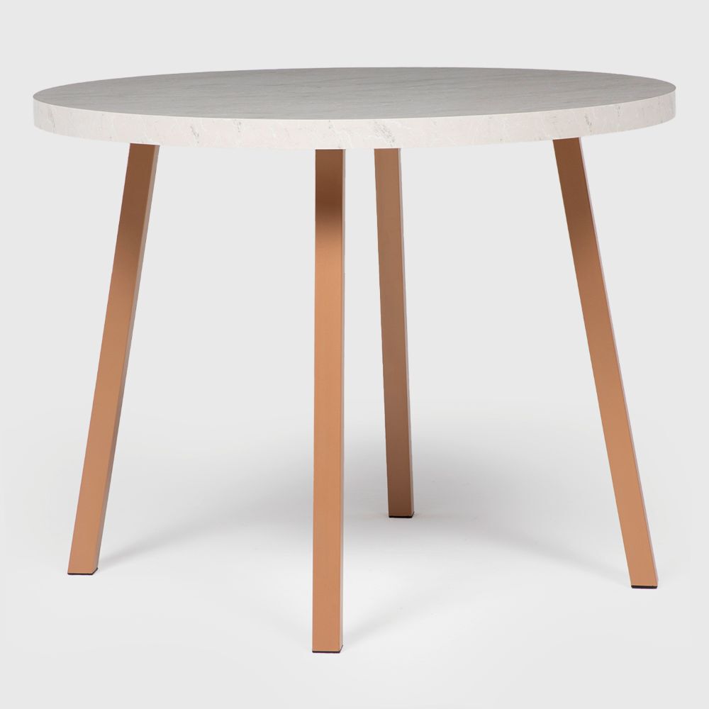 Mesa de Comedor Redonda Roca Atalanta 99cm Canela
