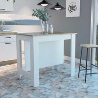 Mesa de Cocina TuHome Blanco Blanco Nevado