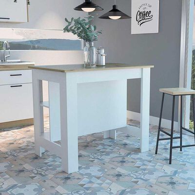 Mesa de Cocina TuHome Blanco Blanco Nevado