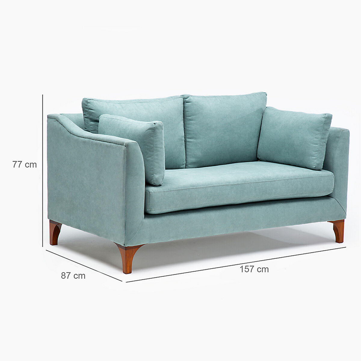 Sof&aacute; Barra Design Grecia 2 Cuerpos Verde