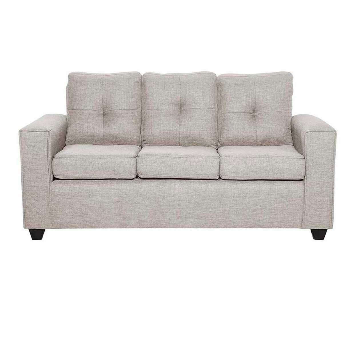 Sof&aacute; Black Factory Ranger 3 Cuerpos Crudo