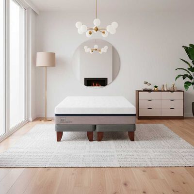 Combo Cama Europea CIC Base Dividida 2 Plazas Balance + C&oacute;moda Casanova Pisa 6 Cajones