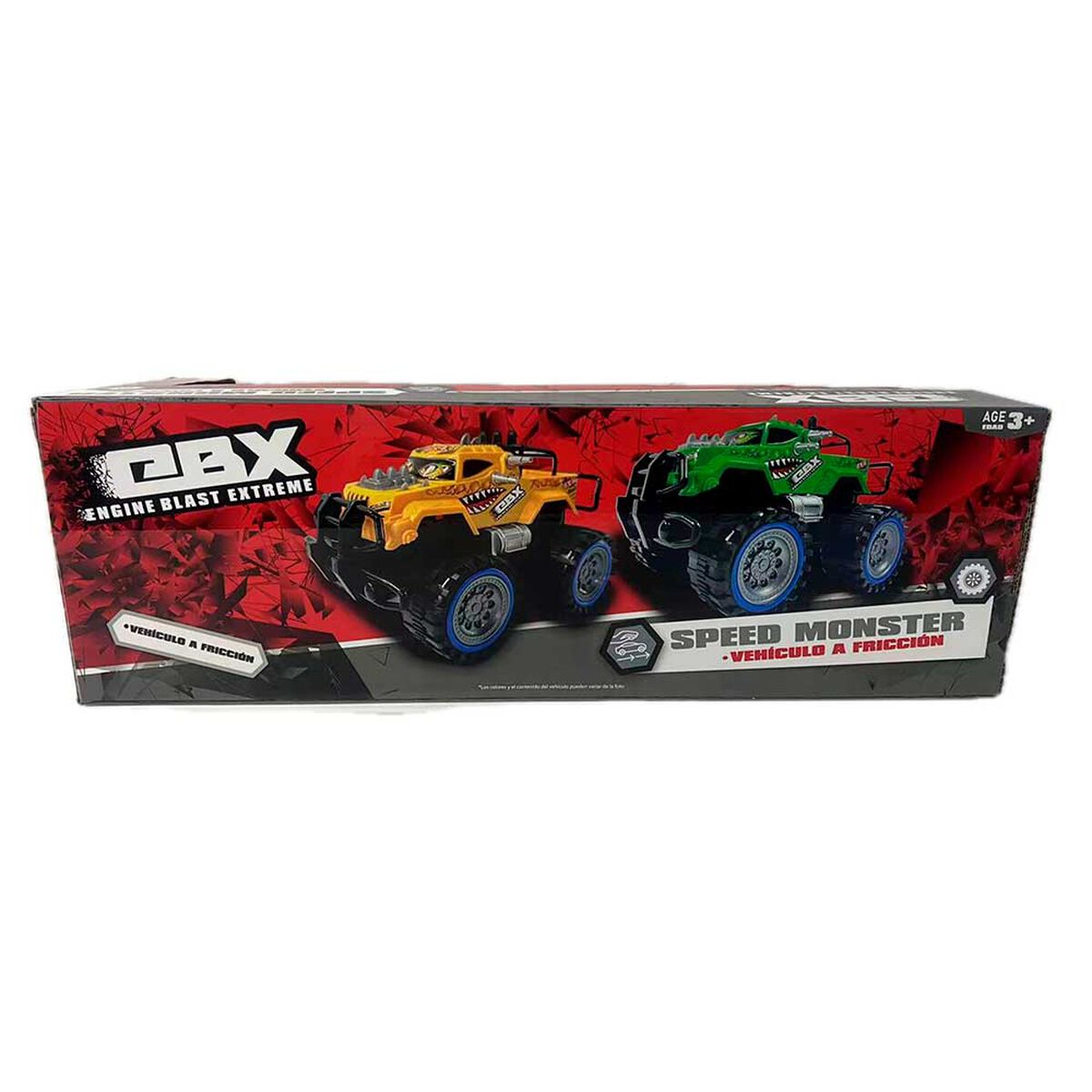 Pack 2 Vehículos Ebx 4X4 Verde Y Amarillo