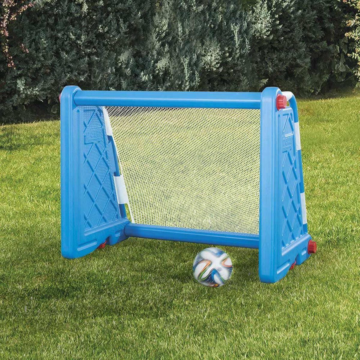Arco De Futbol Azul Dolu
