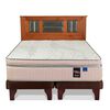 Cama Europea Flex Base Dividida King M&aacute;ximo Cobre + Respaldo Lorraine