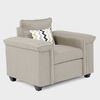Juegos de Living Mons Sicilia Sofá 3 Cuerpos + Dos Sillones 1 Cuerpo Beige