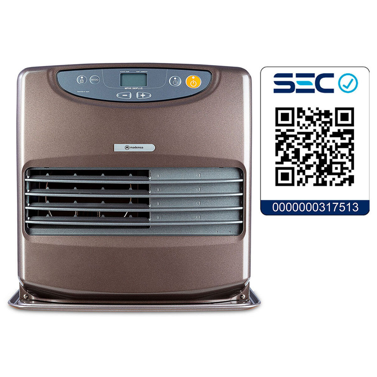 Estufa a Parafina Mademsa Mfhk 590 Plus 9 Lts