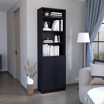 Estante 2 Puertas + Complemento TuHome Home Wengue