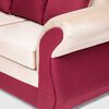 Sofá Seccional Almore New Irlanda 5 Cuerpos Beige Rojo
