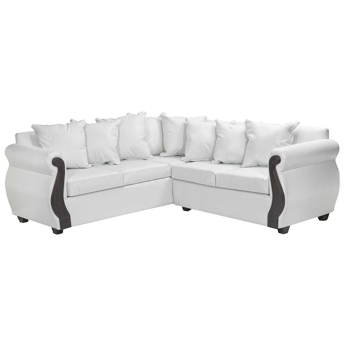 Sofá Seccional Innovamuebles New Bugambilia 5 Cuerpos Blanco