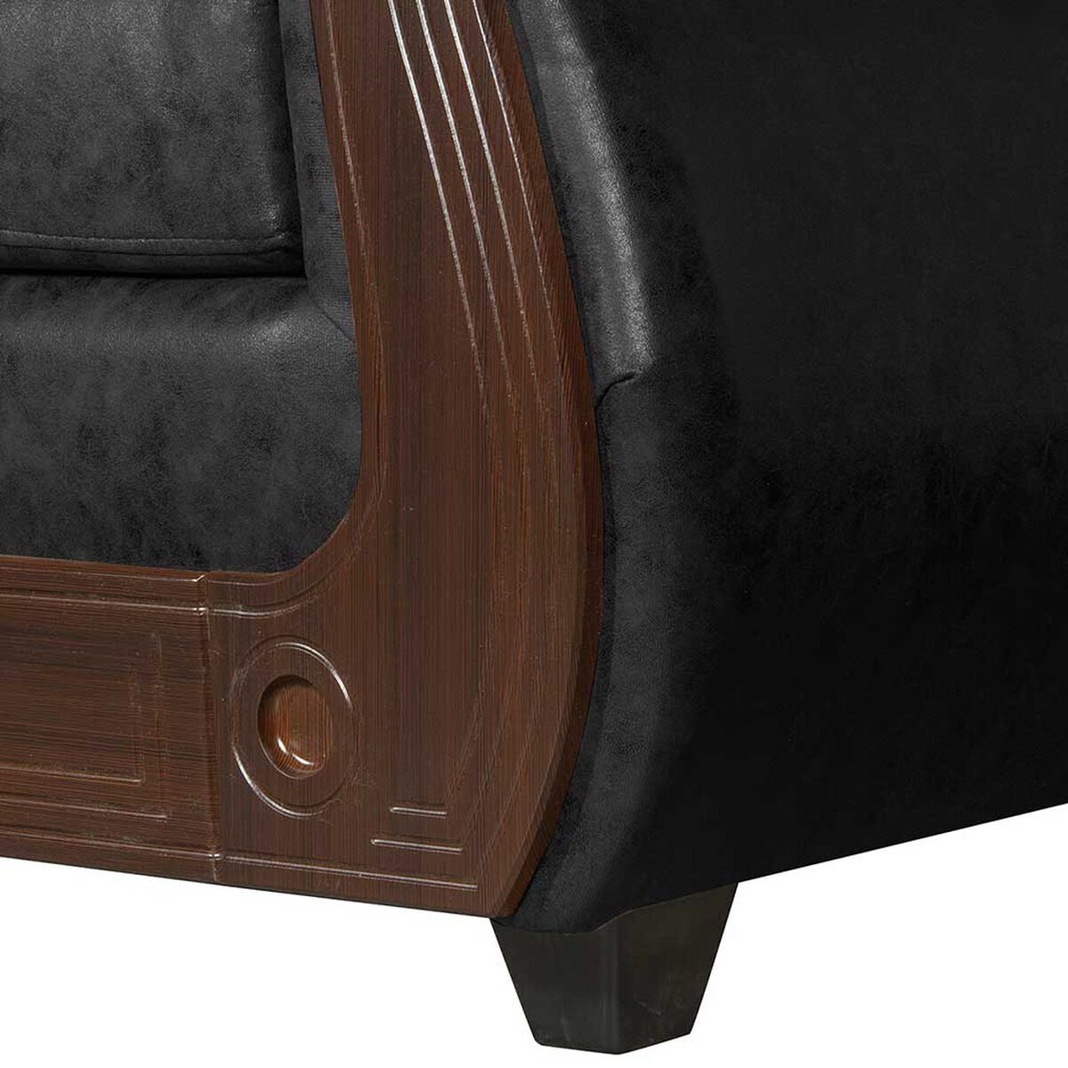 Juego de Living Black Factory Estambul 5 Cuerpos Negro