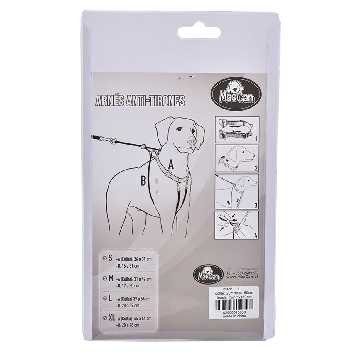 Arnés Mascan Anti-pull para Perro