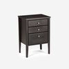 Cama Europea Rosen Base Dividida 2 Plazas Art 4 + Respaldo + 2 Veladores Nolita Grafito