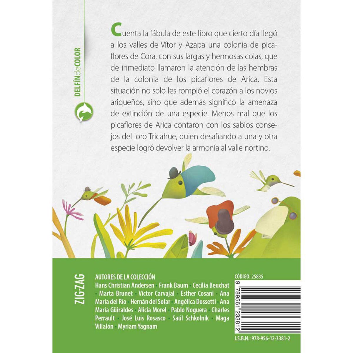 Libro Colas de Colibrí Víctor Carvajal Zig-Zag