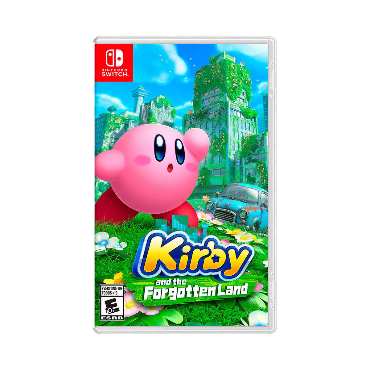 Combo Consola Nintendo Switch Lite Coral + Juego Nintendo Switch Kirby and the Forgotten Land