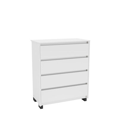Cómoda Vekkahome Coimbra 4 Cajones Blanco