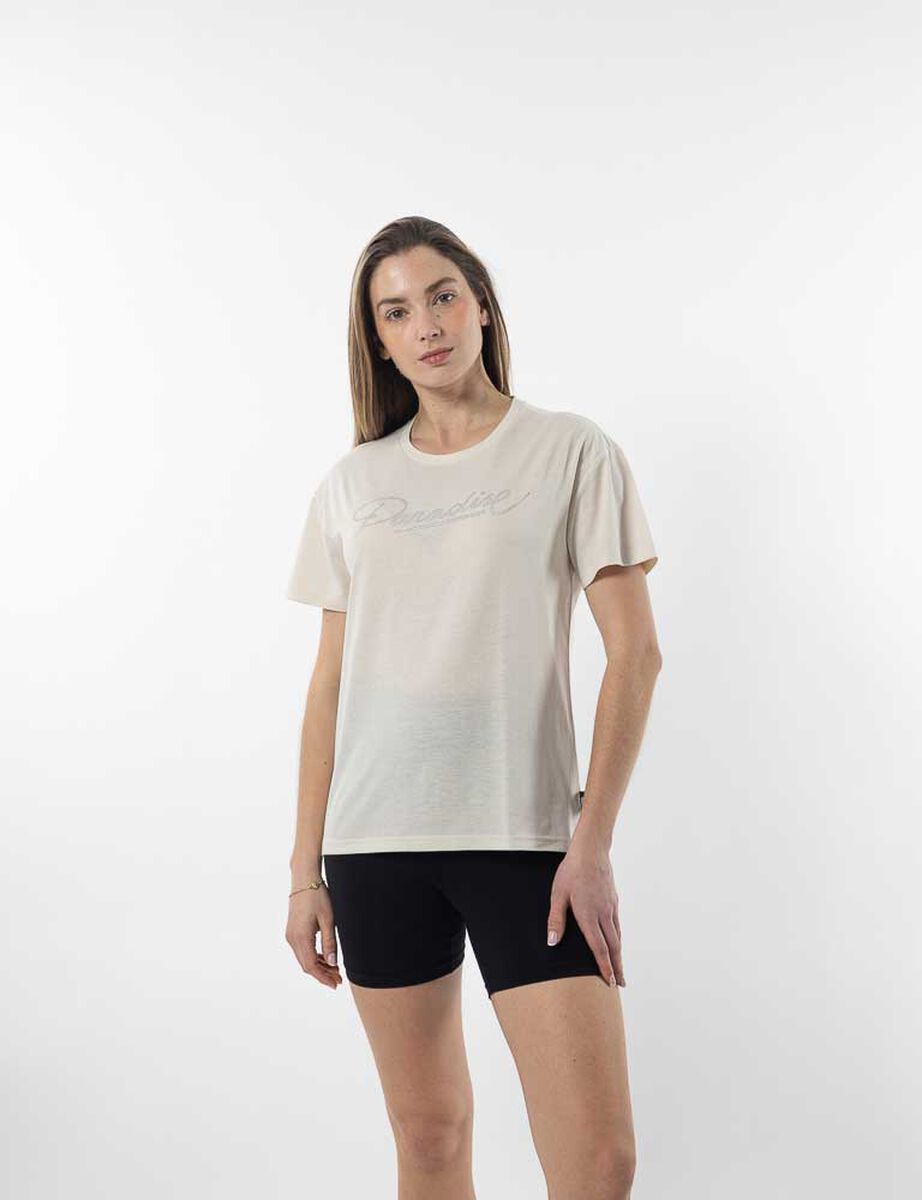 Polera Deportivo Manga Corta Mujer Black County