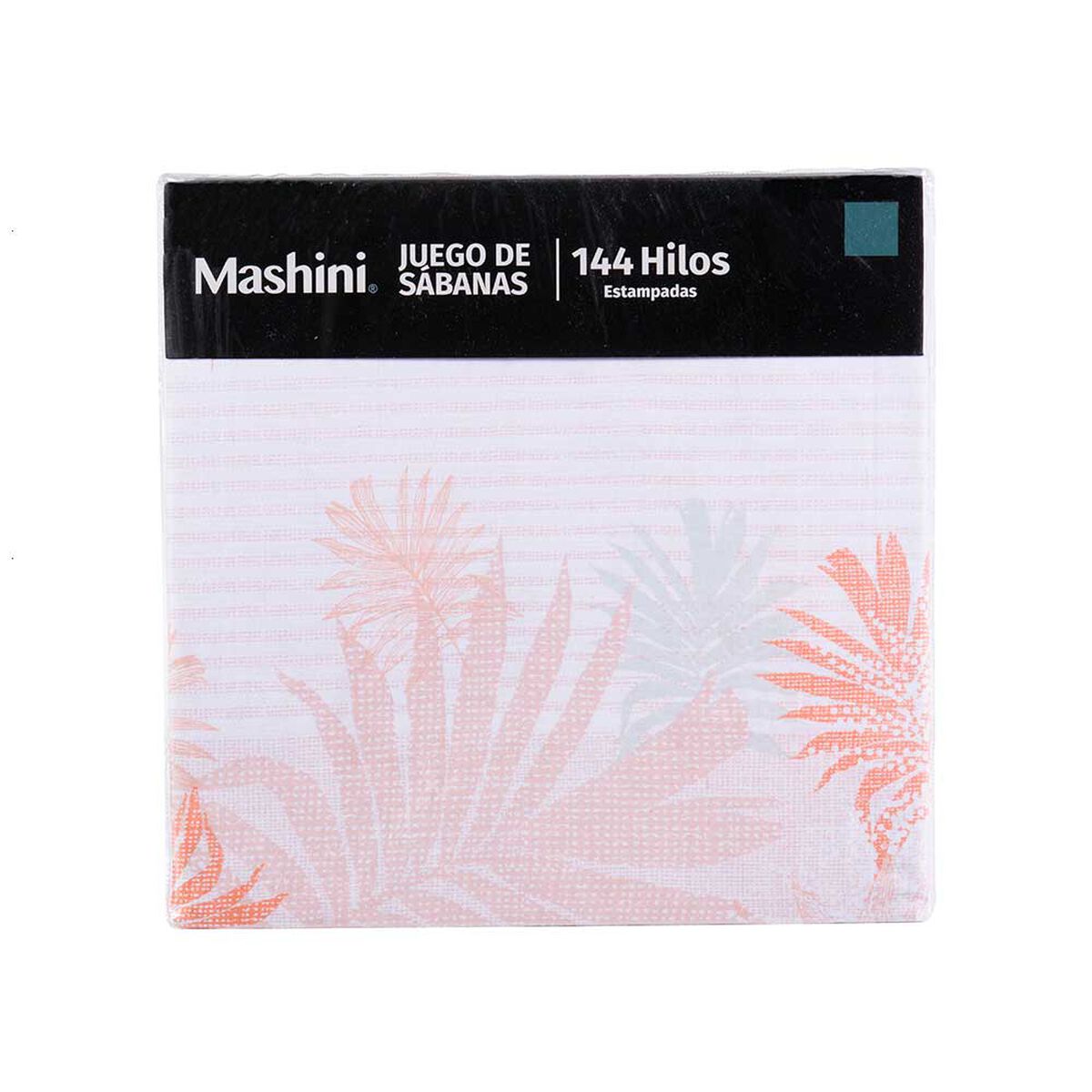Juego de Sábanas Estampado Mashini 144 Hilos 1,5 Plazas Acra