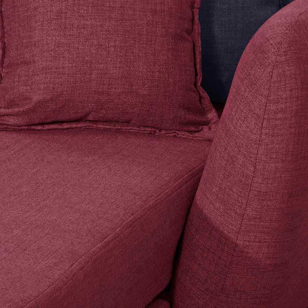 Sof&aacute; Seccional Black Factory Huevito 4 Cuerpos Burdeo