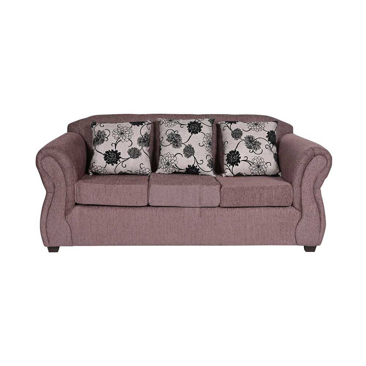 Juego de Living Kea New Milano Sof&aacute; 3 Cuerpos + Sillones 1 Cuerpo Caf&eacute;