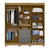 Closet Amuv Closet con Tocador Café Gris