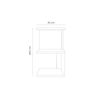 Repisa 2 Niveles TuHome Indigo Blanco Rovere