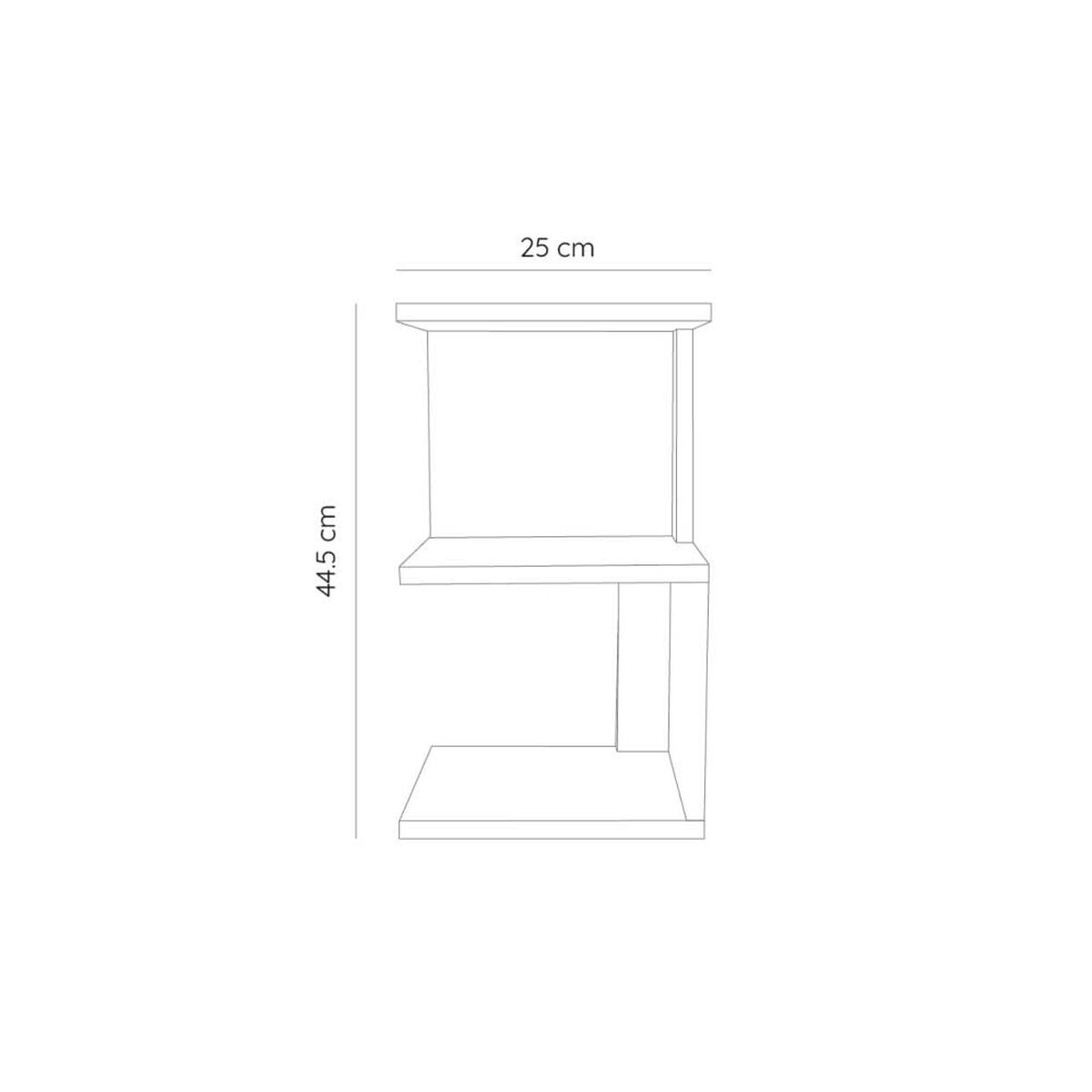 Repisa 2 Niveles TuHome Indigo Blanco Rovere