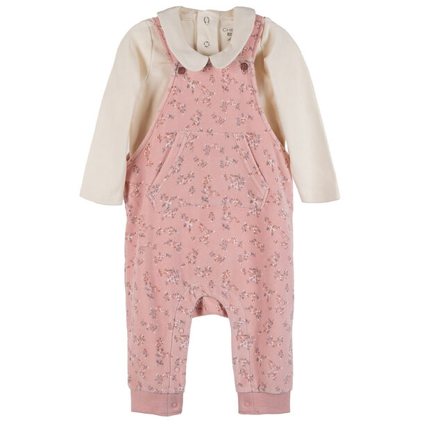 Conjunto Jardinera+Body de Algodón Chess Baby