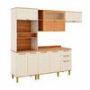 Mueble de Cocina Roca Casta&ntilde;a 4 M&oacute;dulos Canela-Arena