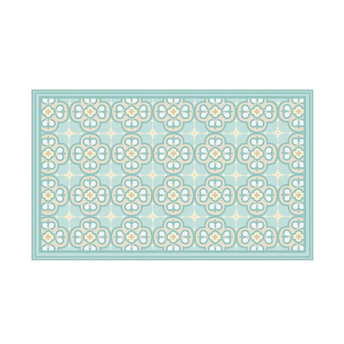 Alfombra Davanti Flor Arabe Turquesa 140 x220 Flor Arabe Turquesa