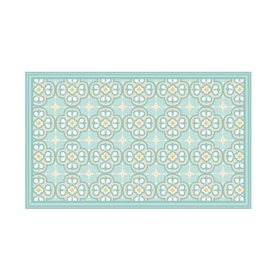 Alfombra Davanti Flor Arabe Turquesa 140 x220 Flor Arabe Turquesa