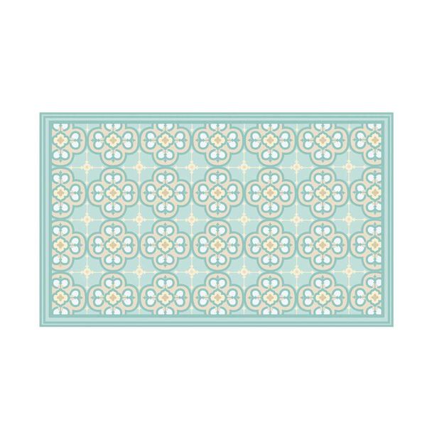 Alfombra Davanti Flor Arabe Turquesa 140 x220 Flor Arabe Turquesa
