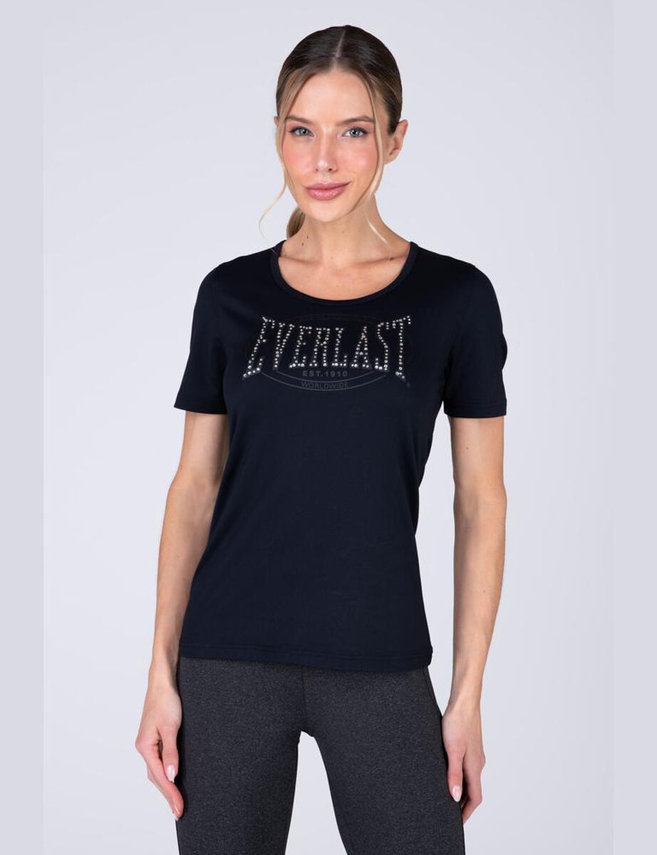 Polera Fitness Manga Corta Mujer Everlast