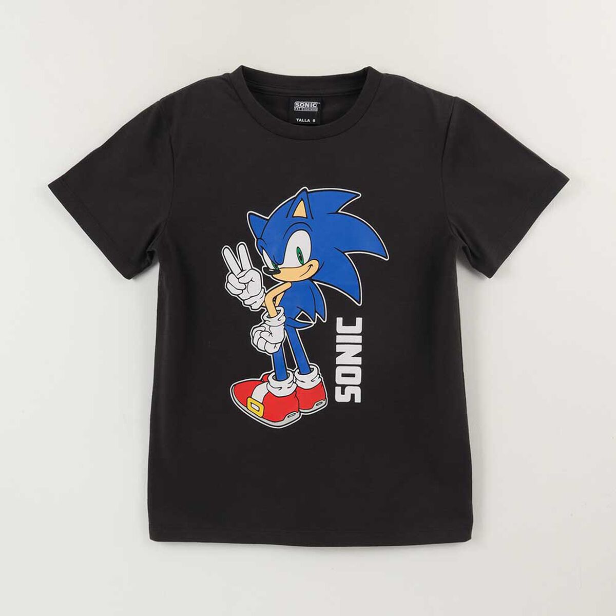Polera Manga Corta Niño Sonic