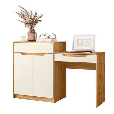 Imagen 2 del producto Tocador Vekkahome Trend 2 Puertas 1 Cajón Café