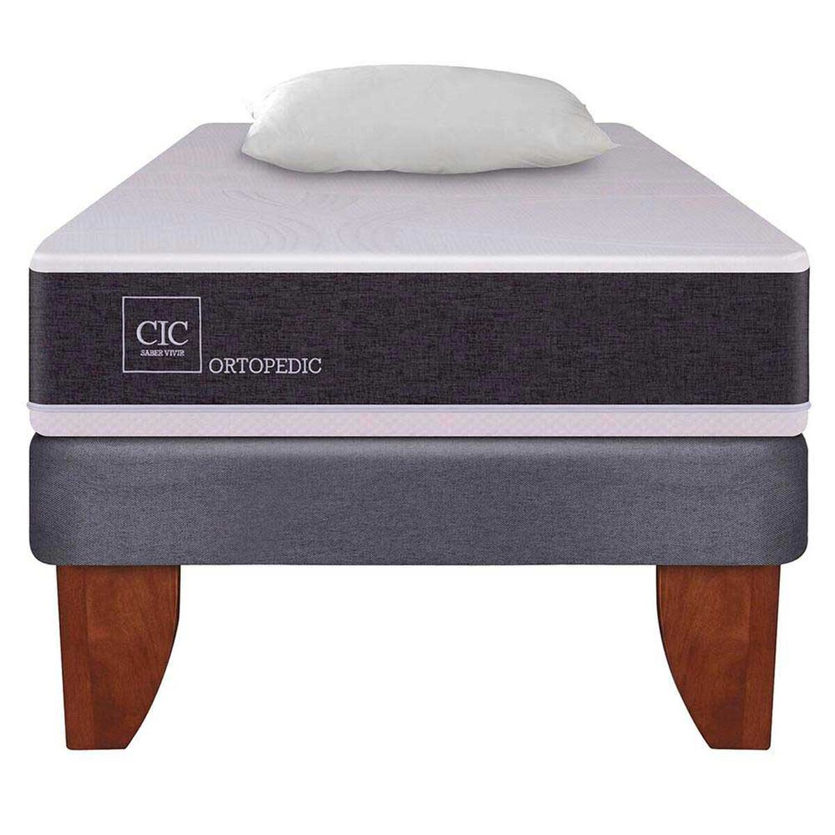 Cama Europea CIC 1,5 Plazas Ortopedic + Almohada