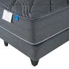Cama Europea Flex Base Dividida King Black + Respaldo Modern Grafito
