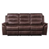 Sofá Reclinable Casanova Berlín 3 Cuerpos Café