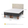 Cama Europea CIC Base Dividida 2 Plazas Ortopedic Advance + Respaldo Villarrica Alpino