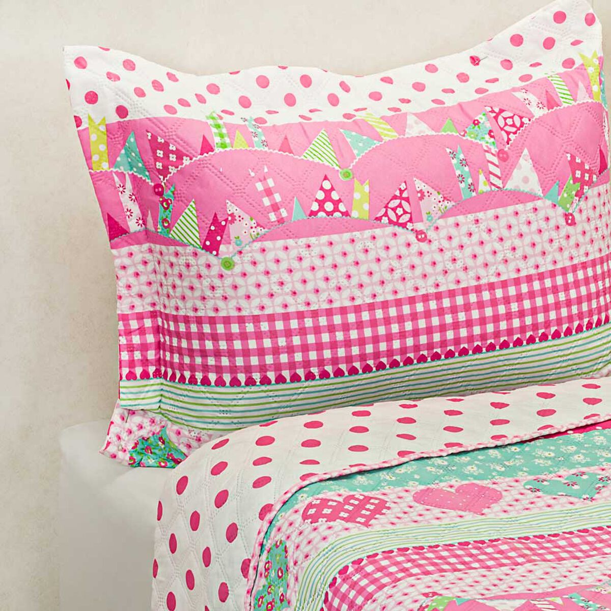 Cubrecama Infantil Estampado Casanova Kids 1,5 Plazas Girl